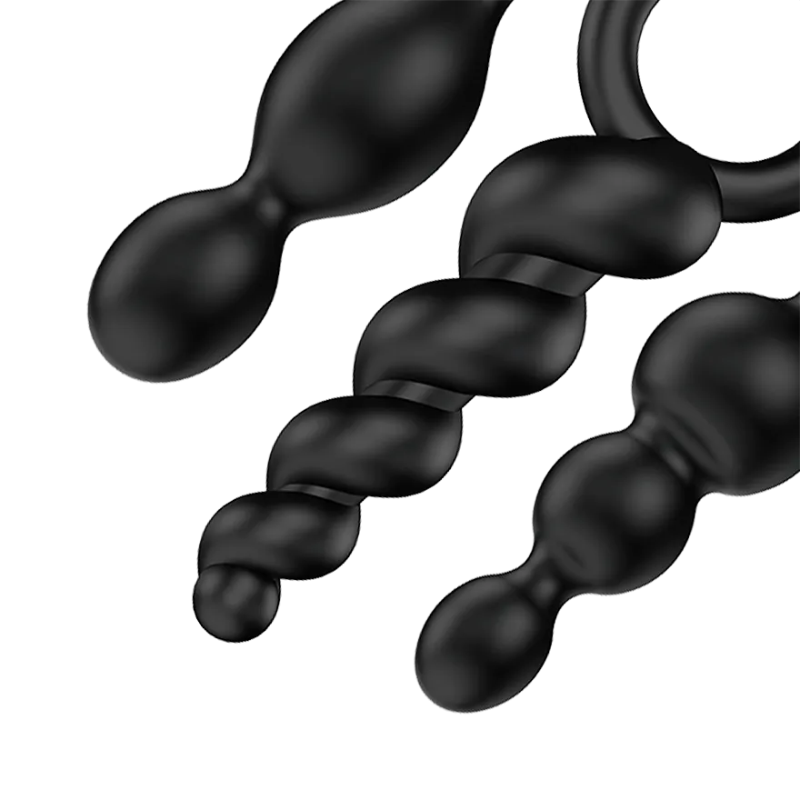 Satisfyer Booty Call Black Plug Set