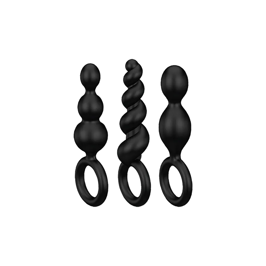 Satisfyer Booty Call Black Plug Set