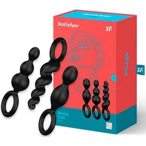 Satisfyer Booty Call Black Plug Set