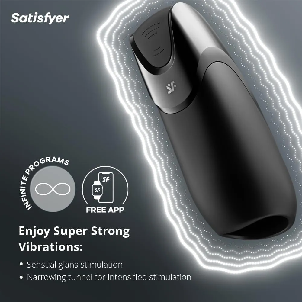 Satisfyer Men Vibration  APP Automatic Male Masturbator USB Pocket Pussy Sex Toy