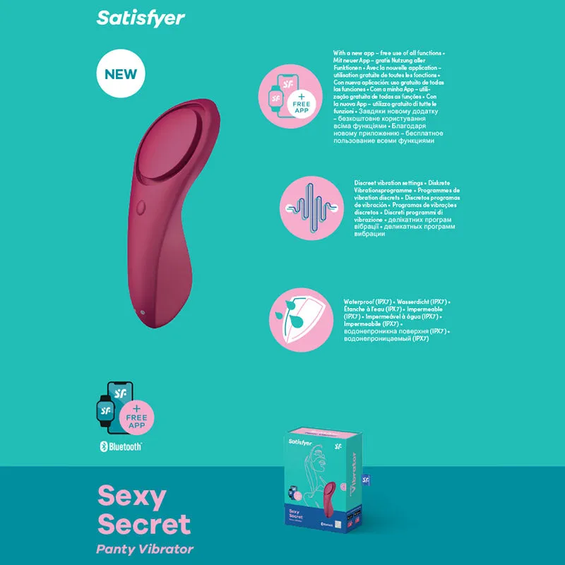 Satisfyer Sexy Secret Interactive APP Remote Control Couples Vibrator