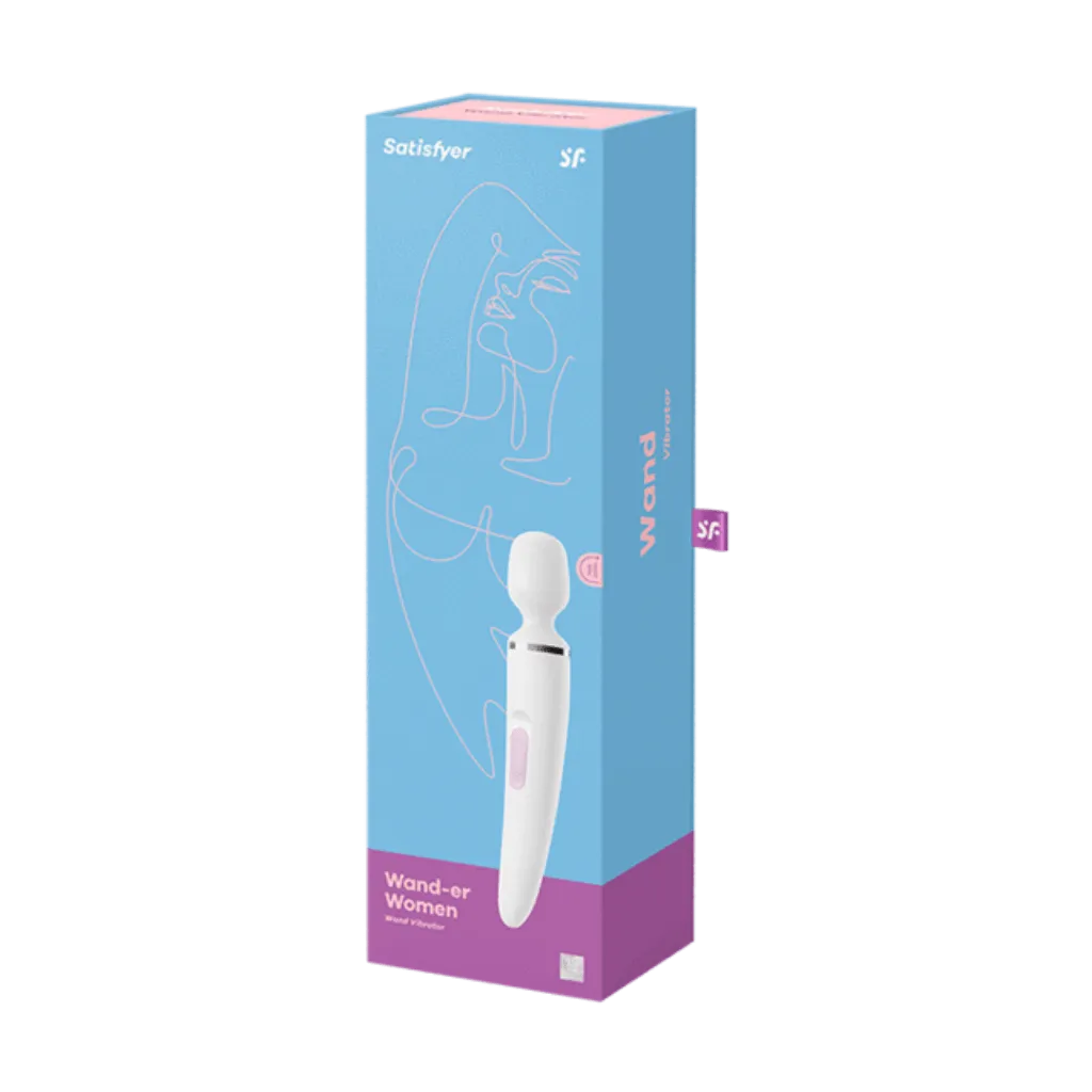 Satisfyer Wand-er Woman White/Chrome