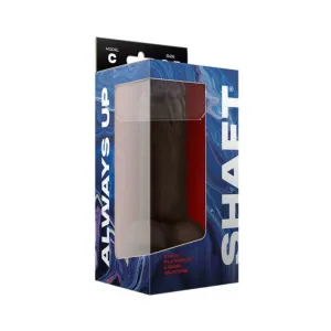Shaft Model C Liquid Silicone Dong With Balls 8.5 In. Mahogany