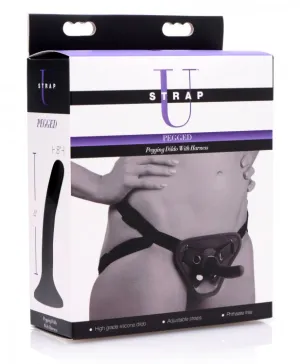 Strap U Pegged Pegging Dildo W/harness