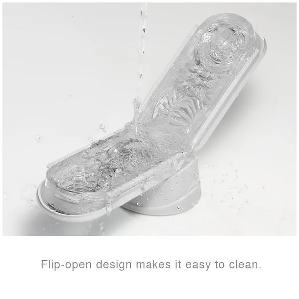 Tenga Flip 0 (Zero) White Male Masturbator Stroker Pocket Pussy Textured Sex Toy