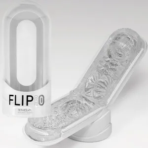 Tenga Flip 0 (Zero) White Male Masturbator Stroker Pocket Pussy Textured Sex Toy