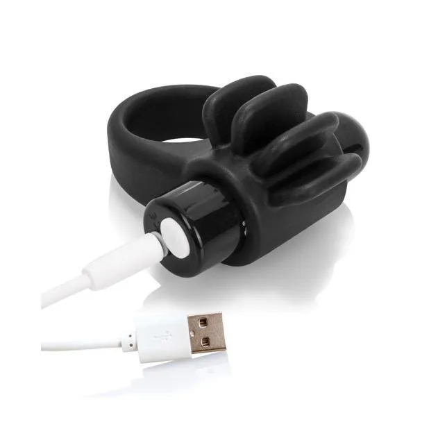 The Screaming O - Charged Skooch Rechargeable Silicone Cock Ring (Black)