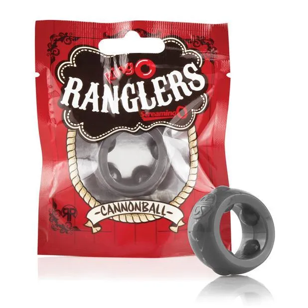 The Screaming O - Ring O Ranglers Cannonball Silicone Cock Ring (Black)