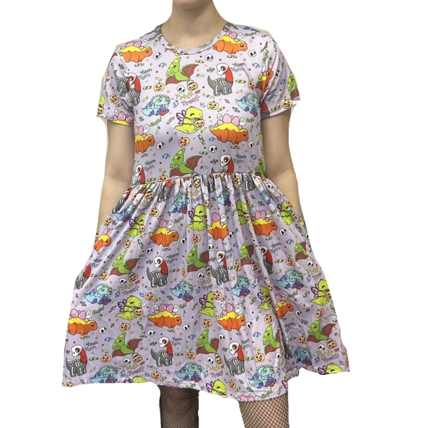 Trick or Treat Dino Halloween Dress