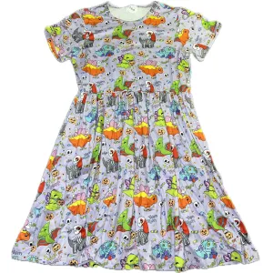 Trick or Treat Dino Halloween Dress