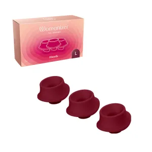 Womanizer 3-Pack Type A Replacement Stimulation Heads (For Premium. Classic. Liberty & Starlet 2) Bordeaux L